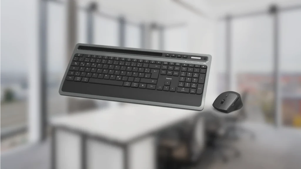 Hama KMW-600 to przystępna cenowo myszka i klawiatura bezprzewodowa