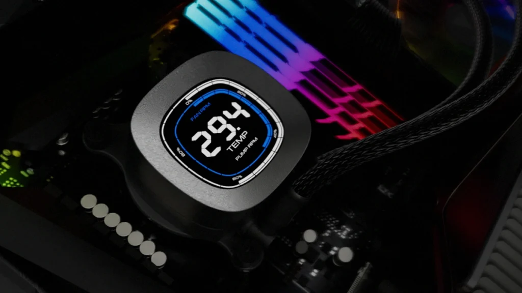 Nadciągają tanie chłodzenia wodne z ARGB LED i ekranem LCD